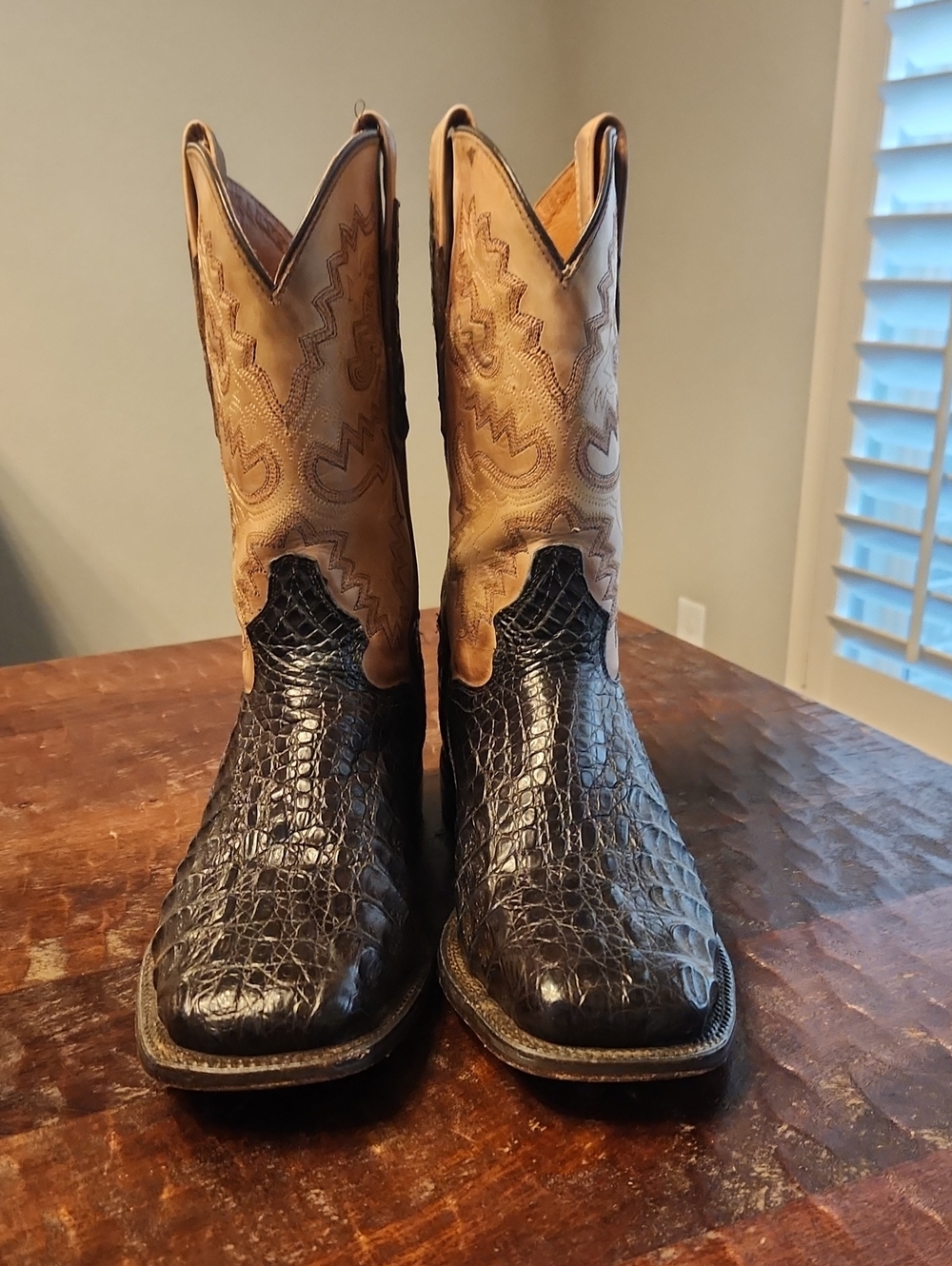 Dan Post Brown Alligator Boots